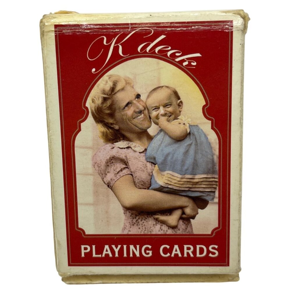 Vintage K Deck Playing Cards With Illustrated Historic Figures John F. Kerry